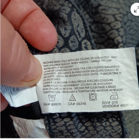 Grane Womens Juniors 13 Jeggings Snakeskin Print‎ Low Rise Stretch Pants D1 - Picture 3 of 12